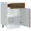 Berkfield Kitchen Base Cabinet Kalmar Brown Oak Engineered Wood 5