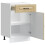 Berkfield Kitchen Base Cabinet Kalmar Sonoma Oak Engineered Wood 5