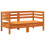 Berkfield Garden Sofas Corner 2 pcs Wax Brown Solid Wood Pine 2