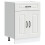 Berkfield Kitchen Base Cabinet Kalmar White Engineered Wood 2