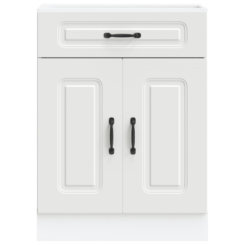 Berkfield Kitchen Base Cabinet Kalmar White Engineered Wood 2