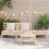 Berkfield Garden Sofa 3-Seater Solid Wood Pine 3