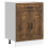 Berkfield Kitchen Base Cabinet Kalmar Smoked Oak Engineered Wood 2