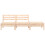 Berkfield Garden Sofa 3-Seater Solid Wood Pine 4