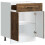 Berkfield Kitchen Base Cabinet Kalmar Smoked Oak Engineered Wood 5