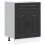 Berkfield Kitchen Base Cabinet Kalmar Black Engineered Wood 2