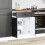 Berkfield Kitchen Base Cabinet Kalmar Black Engineered Wood 3