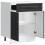 Berkfield Kitchen Base Cabinet Kalmar Black Engineered Wood 5
