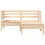 Berkfield Garden Sofa 2-Seater with Footstool Solid Wood Pine 4