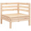Berkfield Garden Sofa 2-Seater with Footstool Solid Wood Pine 5