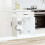 Berkfield Kitchen Base Cabinet Kalmar High Gloss White Engineered Wood 3