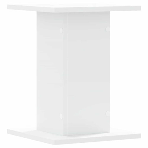 Berkfield Speaker Stands 2 pcs White 30x30x40 cm Engineered Wood