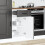 Berkfield Kitchen Base Cabinet Kalmar Black Engineered Wood 3