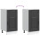 Berkfield Kitchen Base Cabinet Kalmar Black Engineered Wood 8