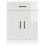 Berkfield Kitchen Base Cabinet Kalmar High Gloss White Engineered Wood 4