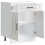 Berkfield Kitchen Base Cabinet Kalmar High Gloss White Engineered Wood 5