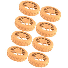 Luggage Wheel Covers Set 8 Pieces Shockproof Silicone Suitcase Wheel Protectors Anti‑Abrasion Universal Fit