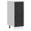Berkfield Kitchen Base Cabinet Kalmar Black Engineered Wood 2
