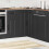 Berkfield Kitchen Corner Base Cabinet Kalmar Black Engineered Wood 3