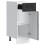 Berkfield Kitchen Base Cabinet Kalmar Black Engineered Wood 5