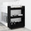 Berkfield Narrow Storage Trolley 3 Tier Black Engineered Wood 3
