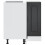 Berkfield Kitchen Corner Base Cabinet Kalmar Black Engineered Wood 6