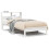 Berkfield Bookcase Bed without Mattress White 75x190 cm Small Single Solid Wood Pine 2