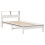Berkfield Bookcase Bed without Mattress White 75x190 cm Small Single Solid Wood Pine 3