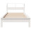 Berkfield Bookcase Bed without Mattress White 75x190 cm Small Single Solid Wood Pine 4