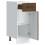 Berkfield Kitchen Base Cabinet Kalmar Brown Oak Engineered Wood 5