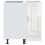 Berkfield Kitchen Corner Base Cabinet Kalmar High Gloss White Engineered Wood 7