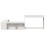 Berkfield Bedside Cabinet with Desk White 232x112x75 cm Solid Wood Pine 4