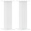 Berkfield Speaker Stands 2 pcs White 30x30x80 cm Engineered Wood 2