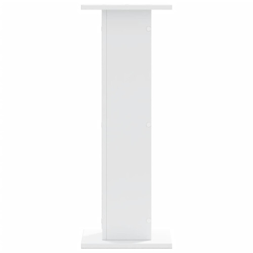 Berkfield Speaker Stands 2 pcs White 30x30x80 cm Engineered Wood 2