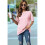 V Neck Short Sleeve Basic Tees  S 2