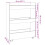 Berkfield Narrow Storage Trolley 3 Tier Black Engineered Wood 9