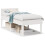 Berkfield Bed Frame without Mattress White 75x190 cm Small Single Solid Wood Pine 2