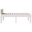 Berkfield Bed Frame without Mattress White 75x190 cm Small Single Solid Wood Pine 5