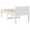 Berkfield Bed Frame without Mattress White 75x190 cm Small Single Solid Wood Pine 6