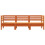 Berkfield Garden Sofa 3-Seater Wax Brown Solid Wood Pine 4