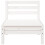Berkfield Garden Sofa 3-Seater White Solid Wood Pine 6