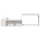Berkfield Bedside Cabinet with Desk White 232x122x75 cm Solid Wood Pine 4