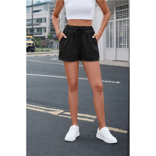 Activewear Lounge Textured Shorts Black XXL 1