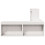Berkfield Bedside Cabinet with Desk White 232x122x75 cm Solid Wood Pine 5