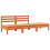 Berkfield Garden Sofa 3-Seater Wax Brown Solid Wood Pine 2