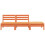 Berkfield Garden Sofa 3-Seater Wax Brown Solid Wood Pine 4
