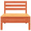Berkfield Garden Sofa 3-Seater Wax Brown Solid Wood Pine 6