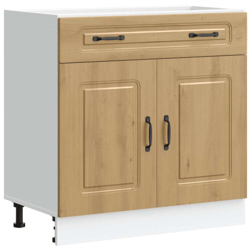 Berkfield Kitchen Base Cabinet Kalmar Artisan Oak Engineered Wood 1