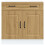 Berkfield Kitchen Base Cabinet Kalmar Artisan Oak Engineered Wood 4