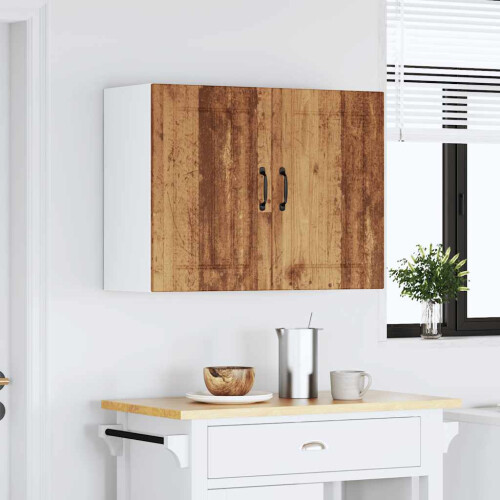 Berkfield Kitchen Wall Cabinet Lucca Old Wood Engineered Wood 1